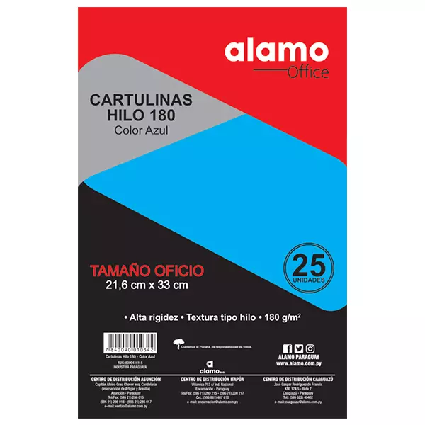 Set x10 cartulinas blancas A4 (300gr) en Asunción