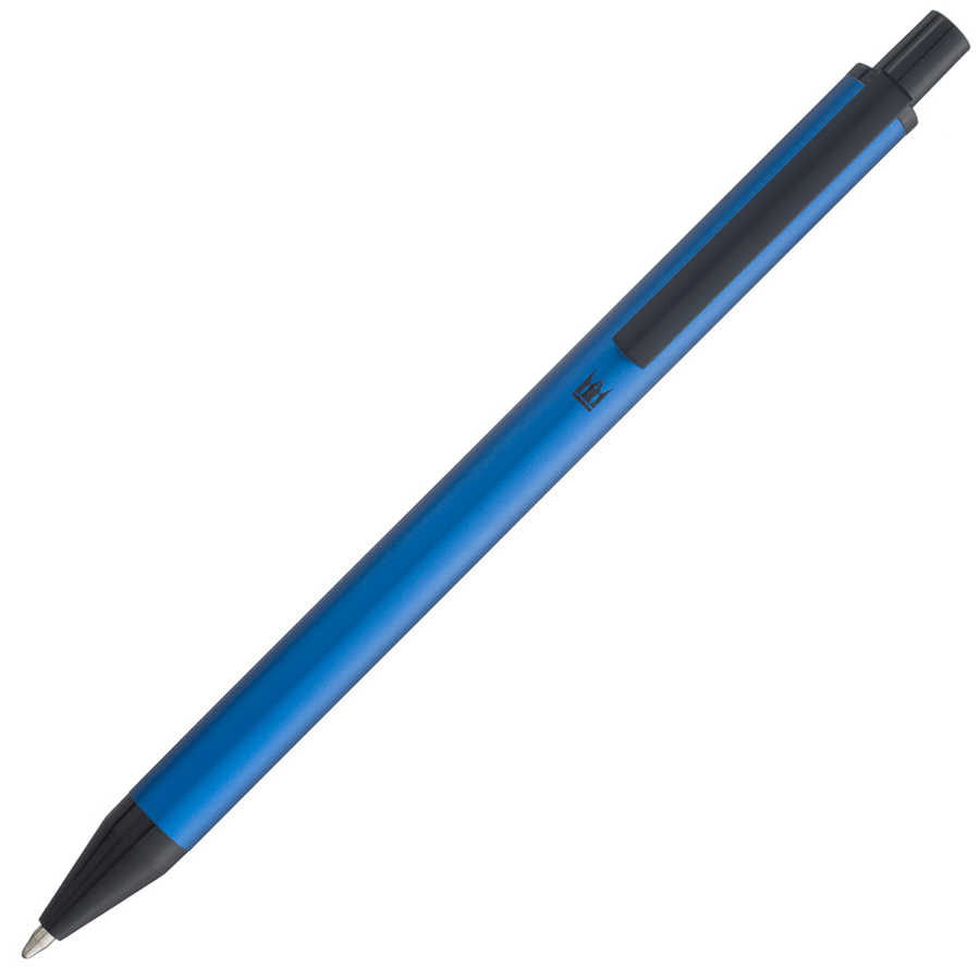 Boligrafo Click Metalic Azul Crown EX18006-A