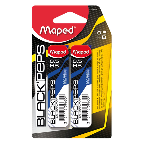 Mina Maped 0,5mm Blister x 2 REf. 559610