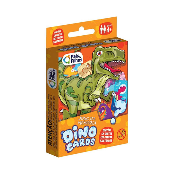 Juego de Cartas Dinosaurio 54pcs Pais&Filhos 7221