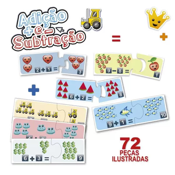 Juego de Suma y Resta 72pcs Pais&Filhos 1259