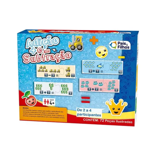 Juego de Suma y Resta 72pcs Pais&Filhos 1259