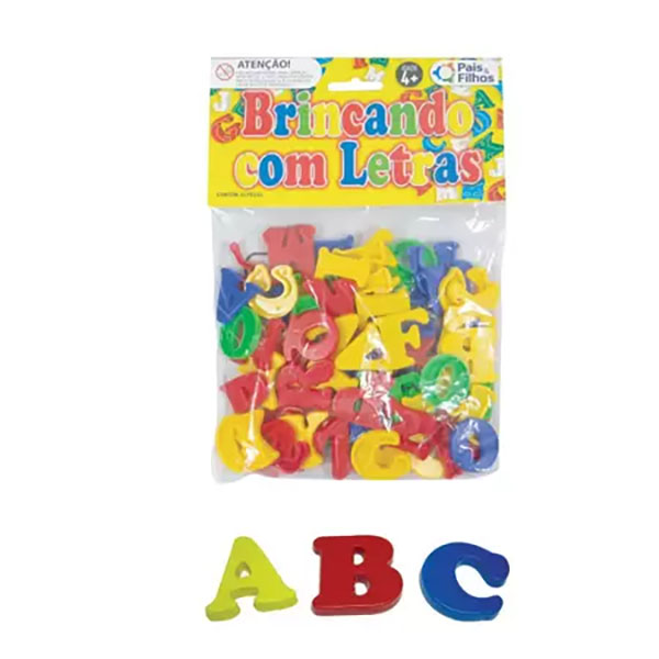 Jugando con Letras 70pcs Blister Pais&Filhos 4744