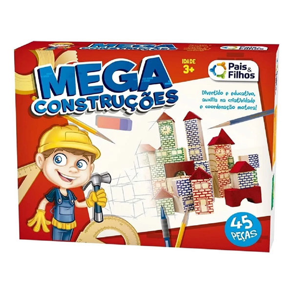 Mega Construcciones Madera 45pcs Pais&Filhos 7394