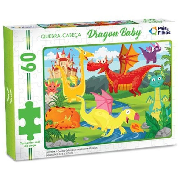 Rompecabeza Bebé Dragon 60pcs Pais&Filhos 791675