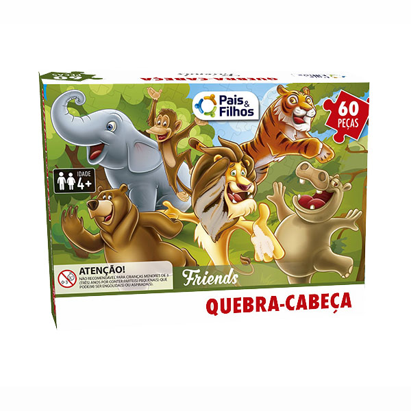 Rompecabeza Friends Animales 60p Pais&Filhos 2971